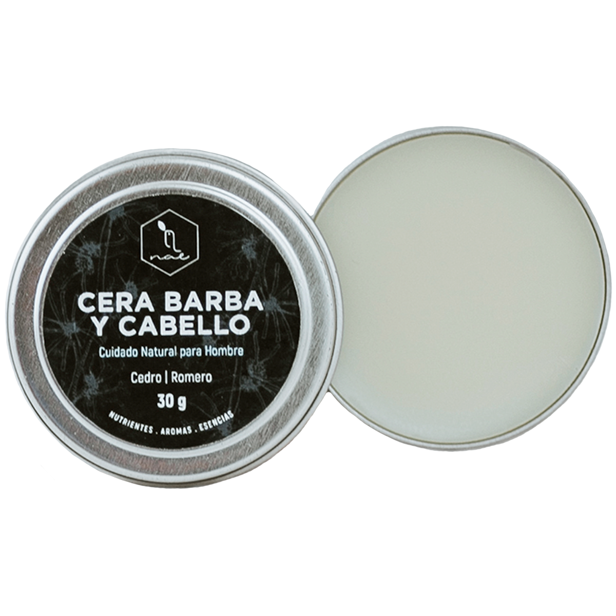 Cera para barba y cabello cedro romero