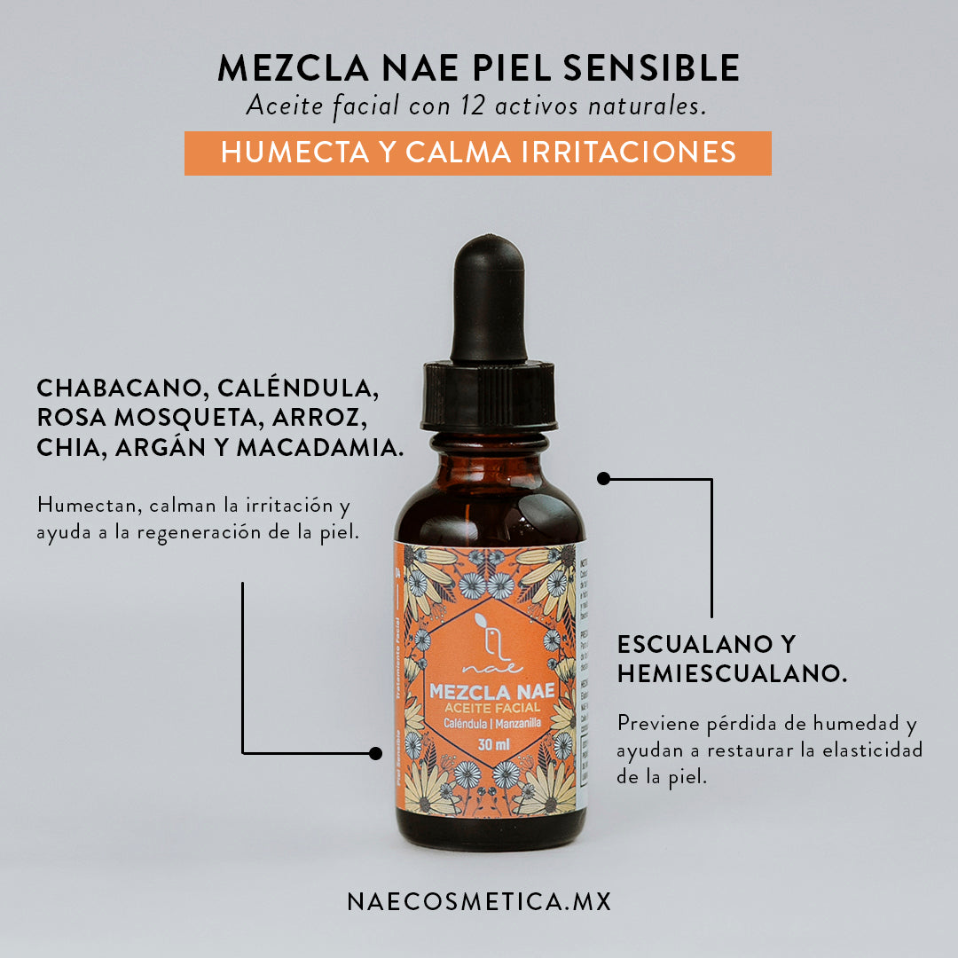 Mezcla NAE Caléndula Manzanilla - Aceite facial