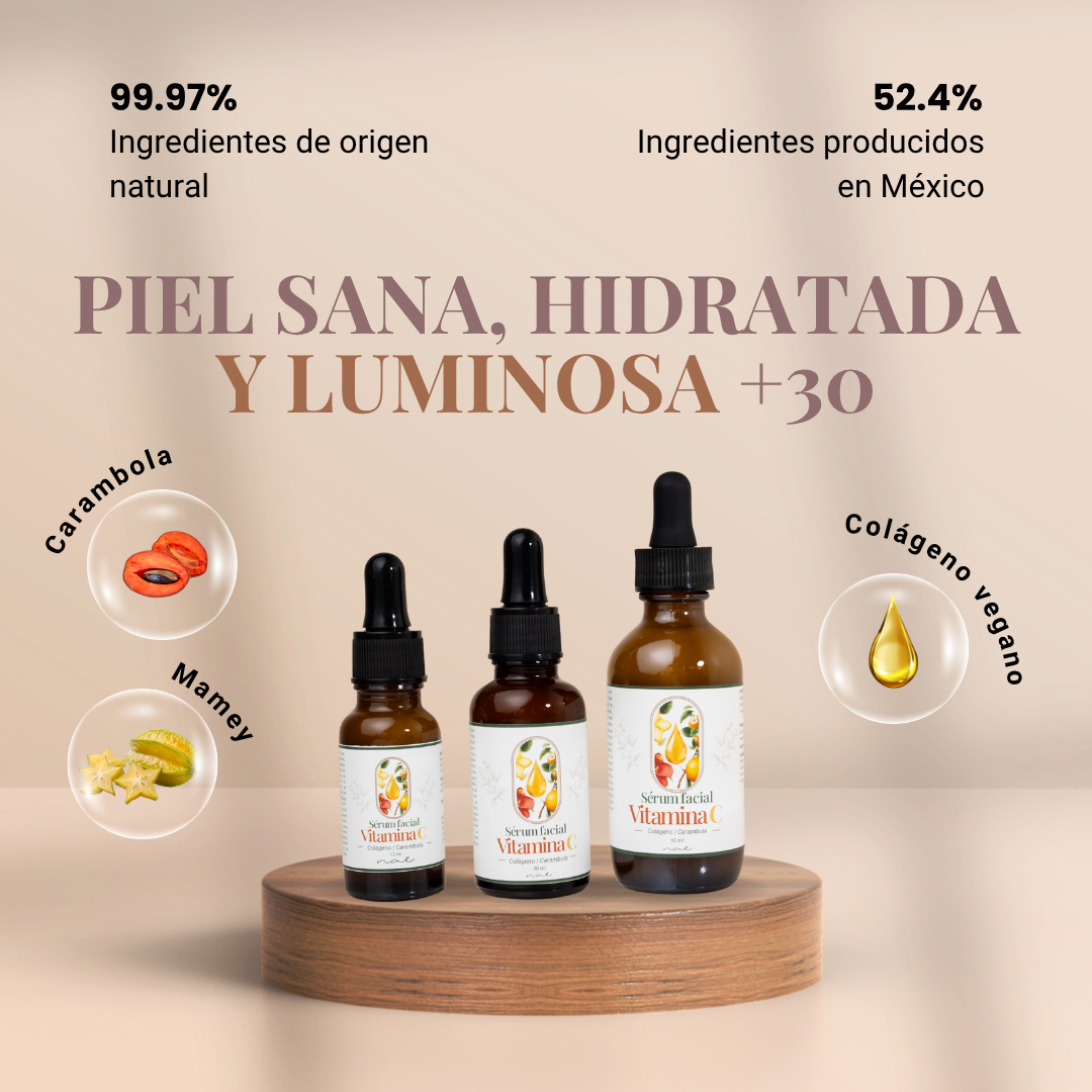 Sérum Facial Vitamina C Colágeno-Carambola