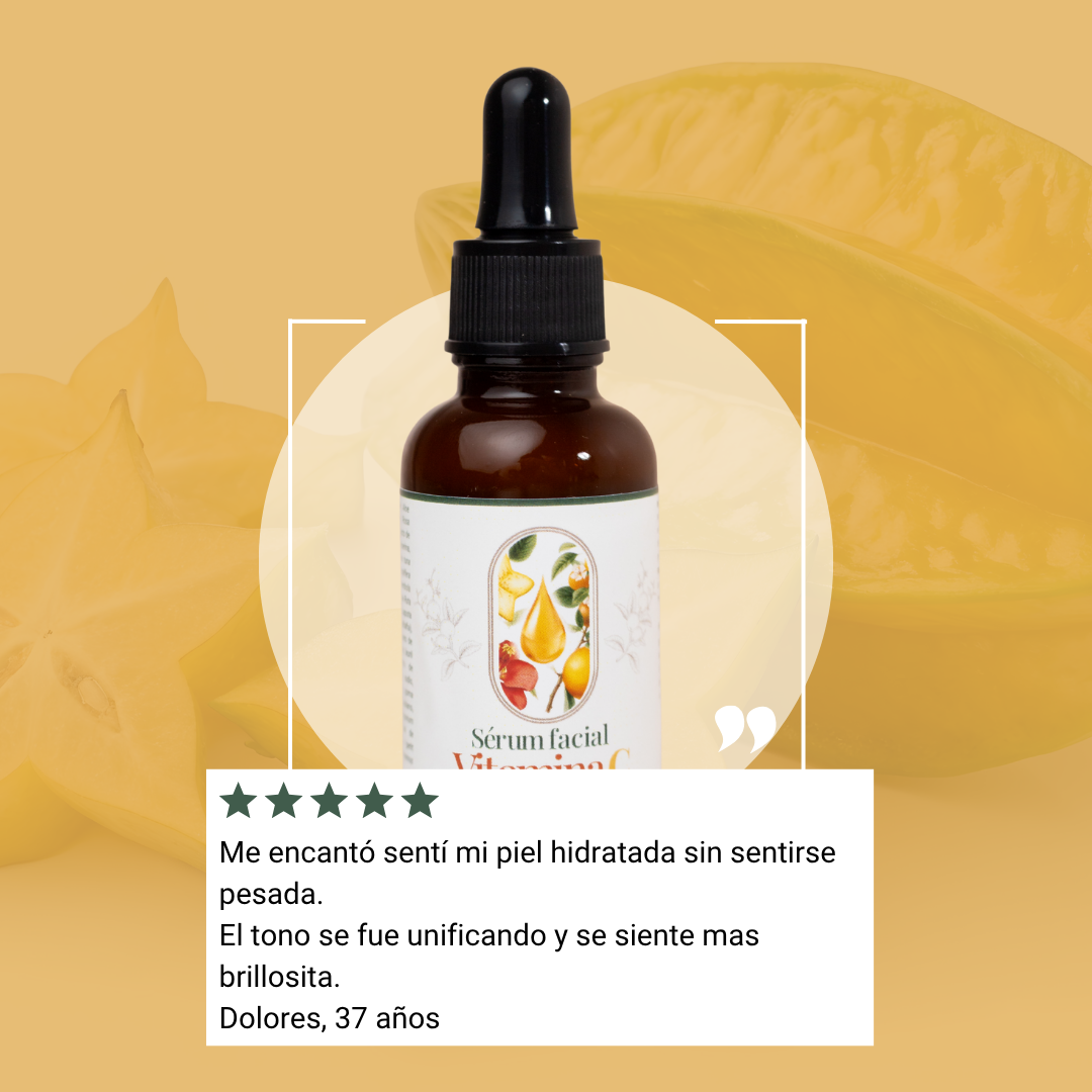 Sérum Facial Vitamina C Colágeno-Carambola