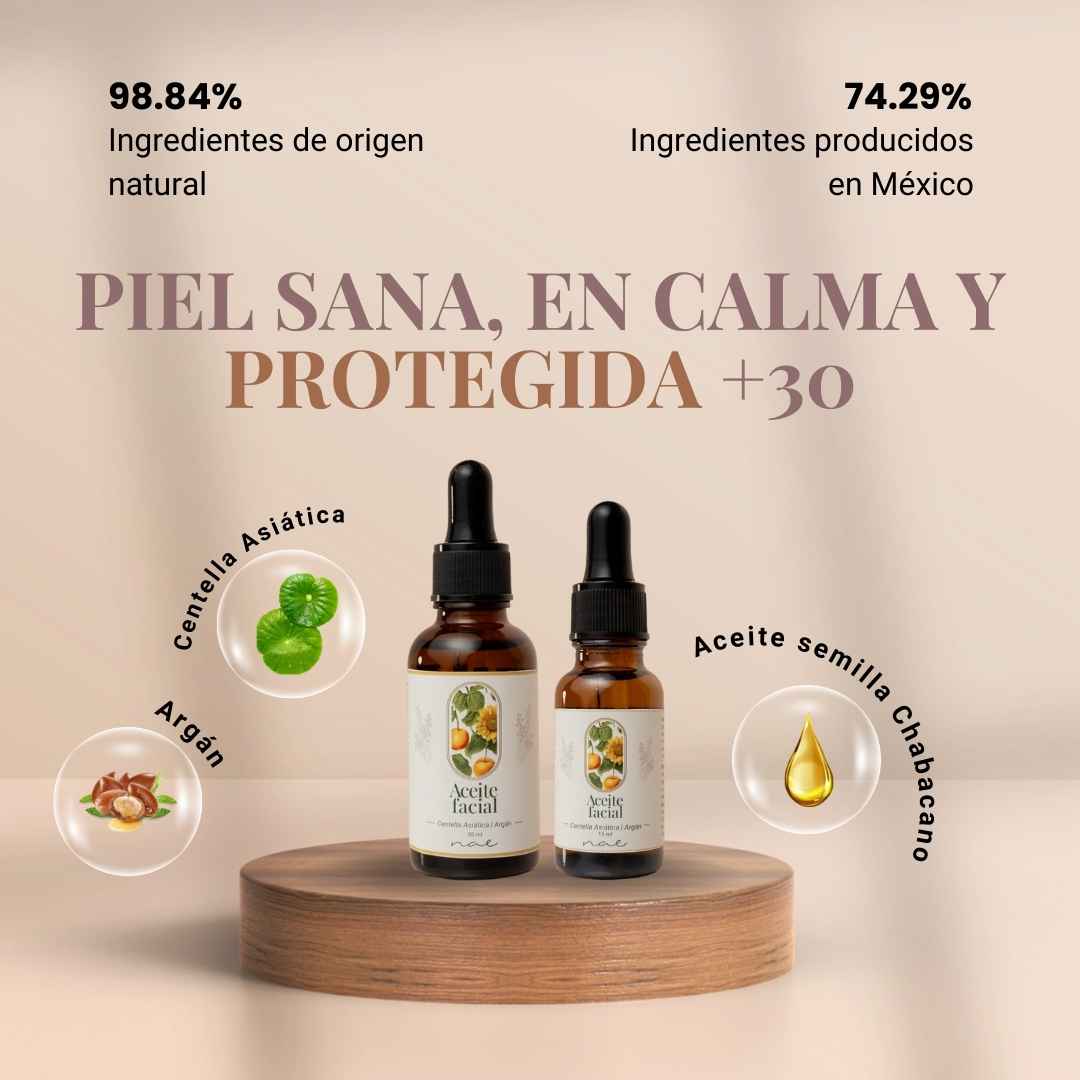 Aceite Facial Calmante Centella Asiática | Argán