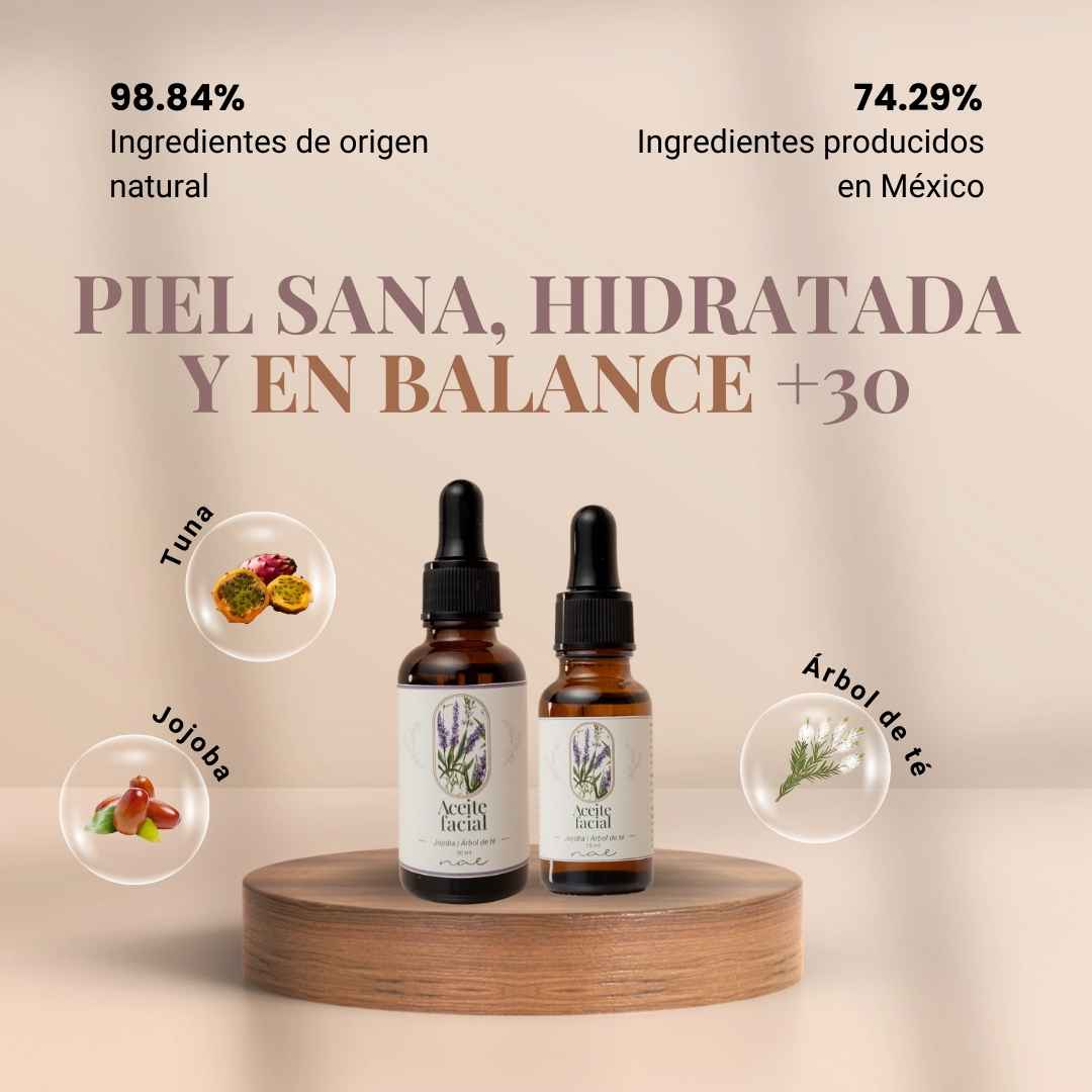 Aceite Facial Control de Grasa Jojoba | Árbol de té